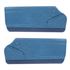 Door Trim Panels - Pair - Full Leather - Shadow Blue - RS1619SBLUE