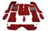 Triumph Stag Carpet Set - Passenger Area - Tufted - LHD - Claret Red - RS1645RED