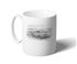 Triumph Vitesse Convertible Mug - Black & White with Reg - RV6231BWMUG