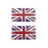 Union Jack Badge Enamel Pair Self Adhesive 30 x 50mm - RX1299SE