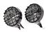 Driving Lamps 8 in Round Black c/w Grille (pair) - RX1512 - Wipac