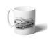 Mazda MX5 Mk1 Mug B/W Inc Reg - RY1098BWMUG