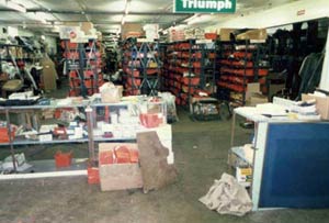 Main Store and parts counter Branston 1986