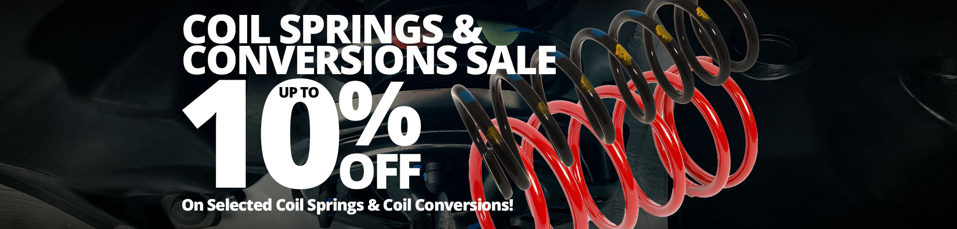 Up to 10% off Coil Springs & Coil Conversions