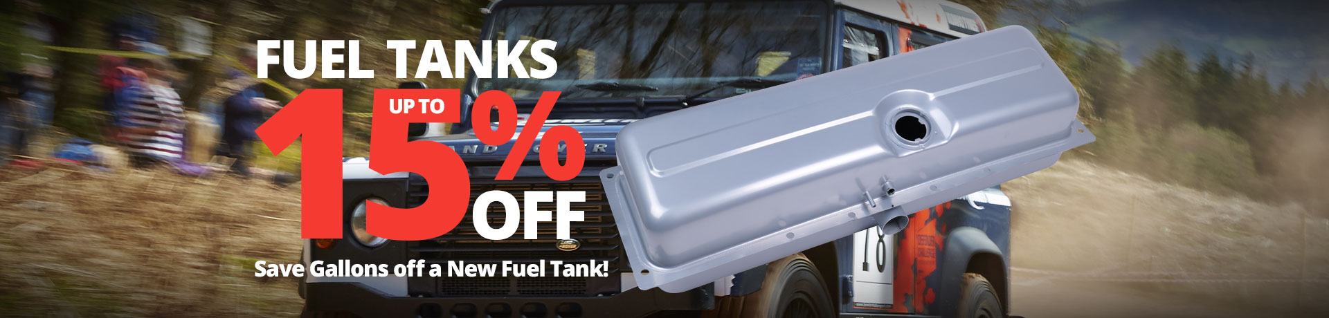 Save up to 15% On Fuel Tanks