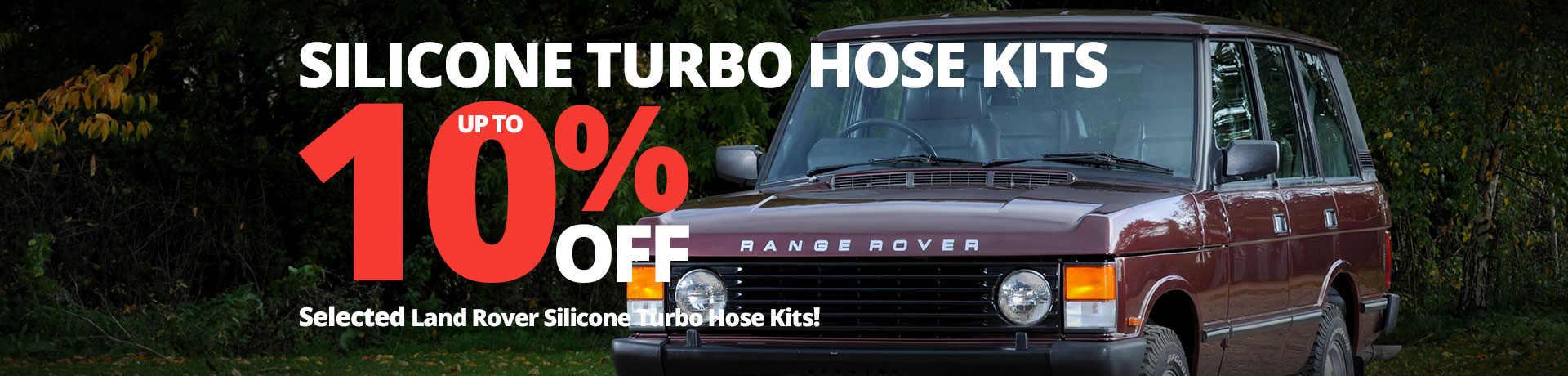 Up to 10% off Land Rover Silicone Turbo Hose Kits