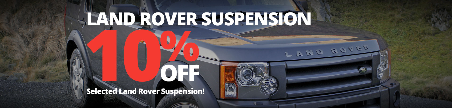 10% off Selected Land Rover Suspension
