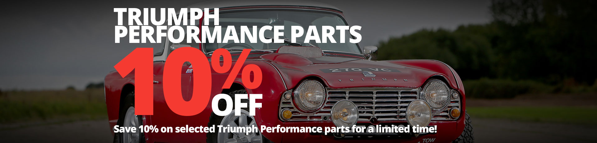 10% off Triumph Performance Parts
